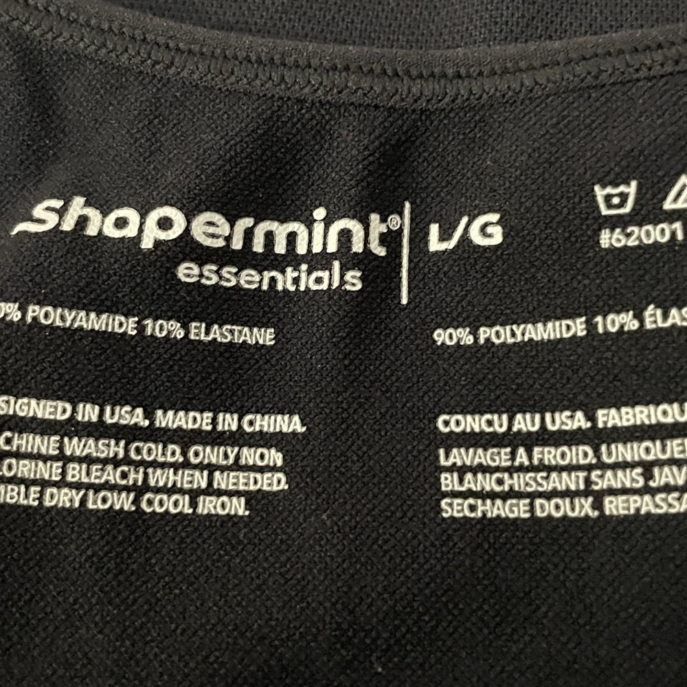 Shapermint Essentials Black Compression Tank Size… - image 2